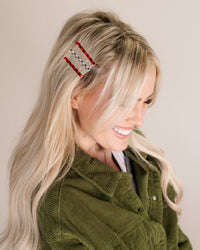 Buffalo Plaid - Enamel Bobby Pins