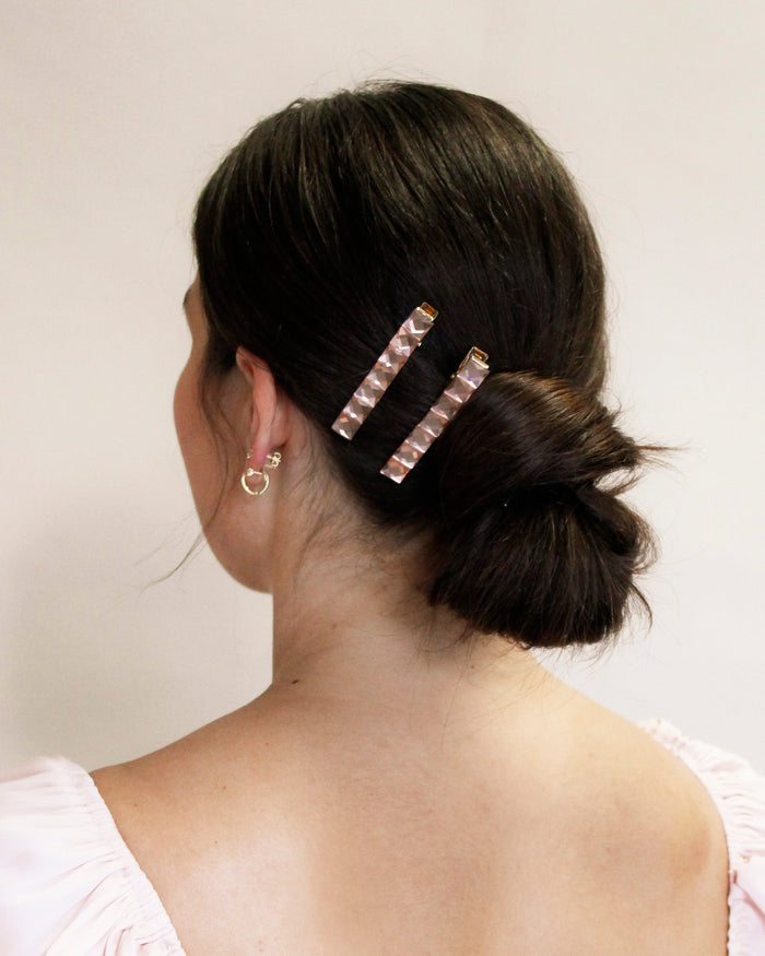Gilded Glow - Tiled Hair Clips