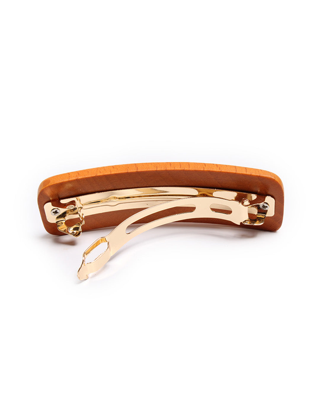 BANDED Women's Hair Accessories Beech Wood - 3 Pack French Barrettes