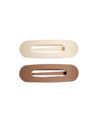Soft Matte Skinny 2 Pack - Lay Flat Claw Clips