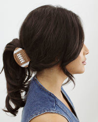 BANDED Hair Accessories. Large Rhinestone Football Clip
