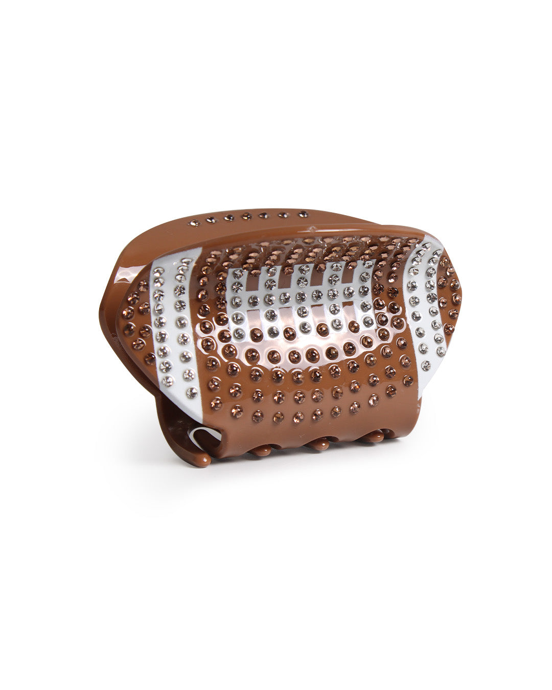 BANDED Hair Accessories. Large Rhinestone Football Clip