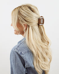 BANDED Hair Accessories. Large Rhinestone Football Clip