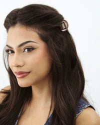 BANDED Hair Accessories. Mini Football Clip Duo