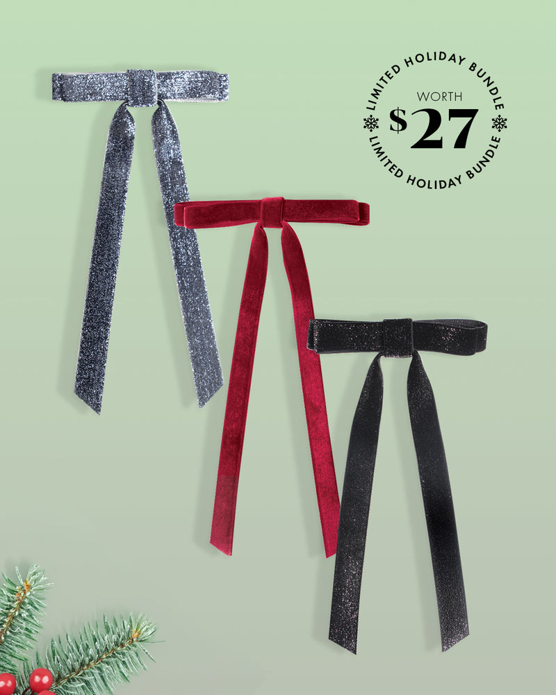 Holiday Bow Trio Gift Bundle