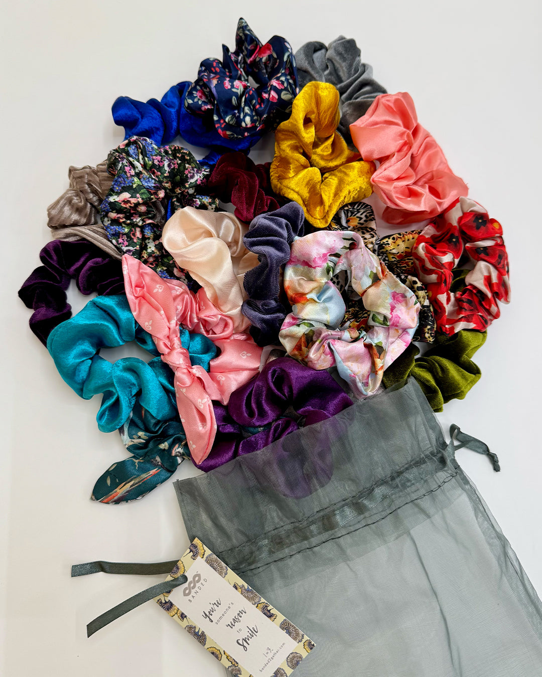 20 pc Garden Party Scrunchie Collection
