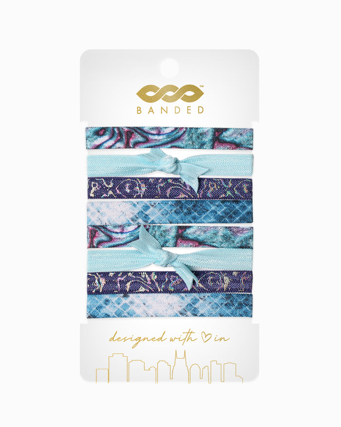 Riptide  - Skinny Hair Ties - 8 Pack