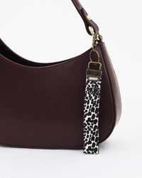 Animal Print Velvet Wrist Keychain
