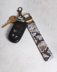 Animal Print Velvet Wrist Keychain