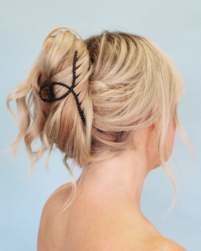 Black Rope Lasso - Metal Rope Claw Clip | BANDED Hair Accessories