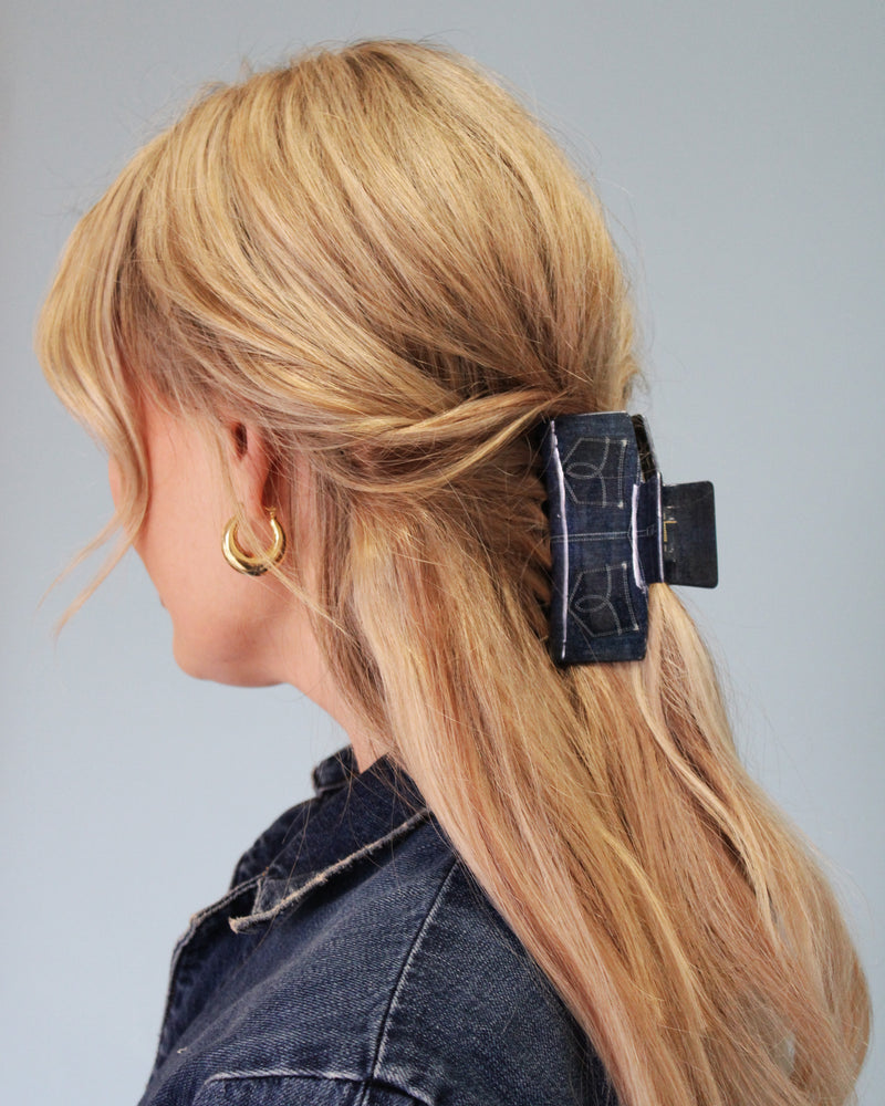 Denim - Claw Clip