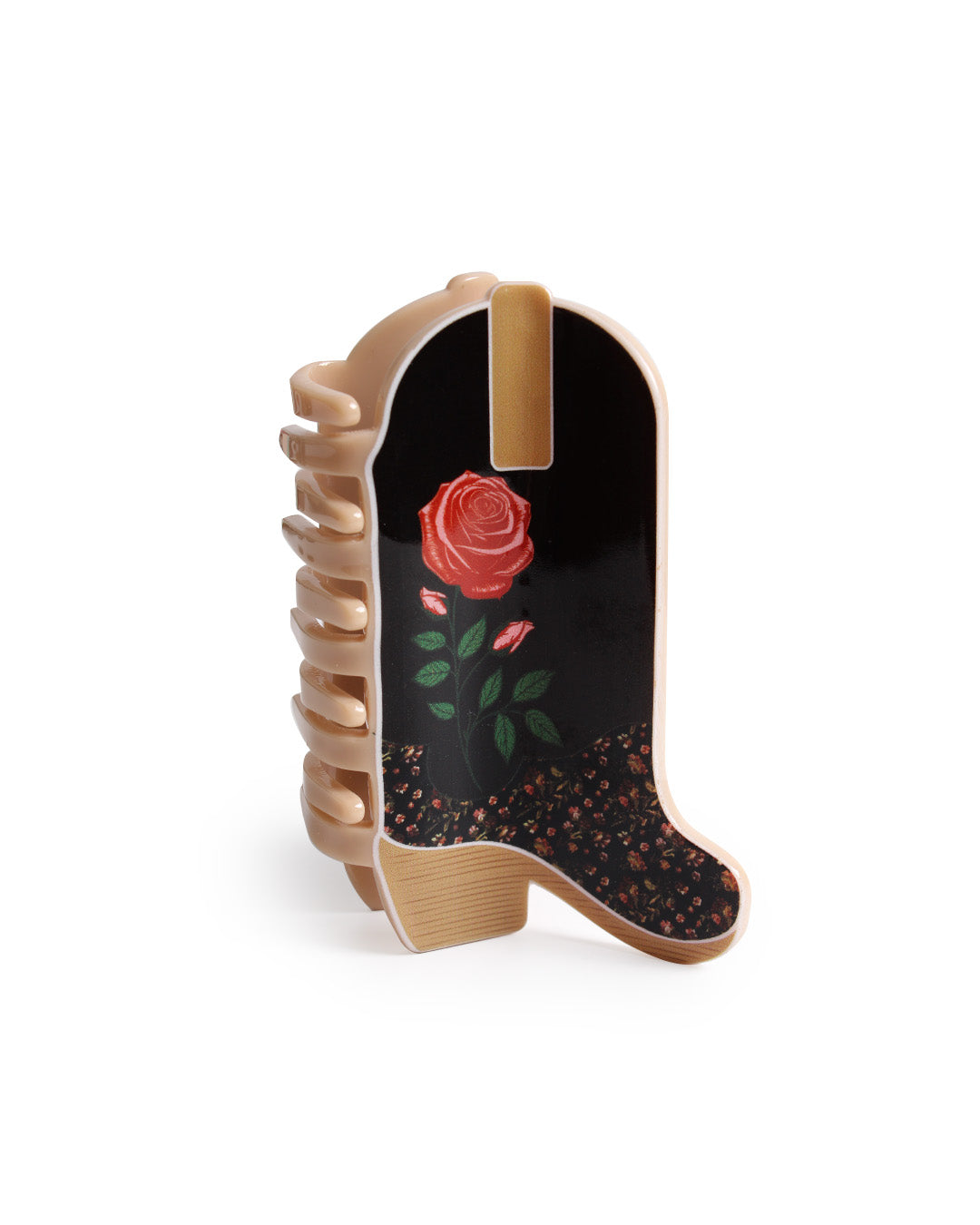 BANDED Hair Accessoires. Rodeo Rose - Cowgirl Boot Claw Clip