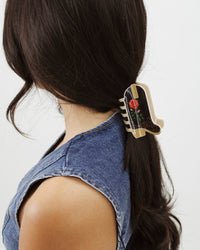 BANDED Hair Accessoires. Rodeo Rose - Cowgirl Boot Claw Clip