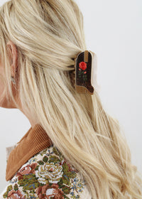 BANDED Hair Accessoires. Rodeo Rose - Cowgirl Boot Claw Clip