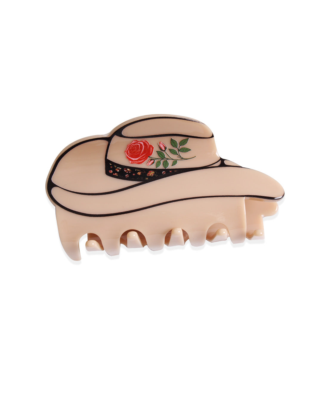 BANDED Hair Accessoires. Rodeo Rose - Cowgirl Hat Claw Clip