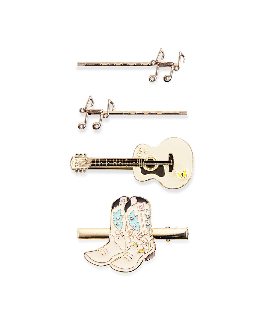 BANDED Hair Accessories. Country Legend - 4 Pack Clip + Pin Set