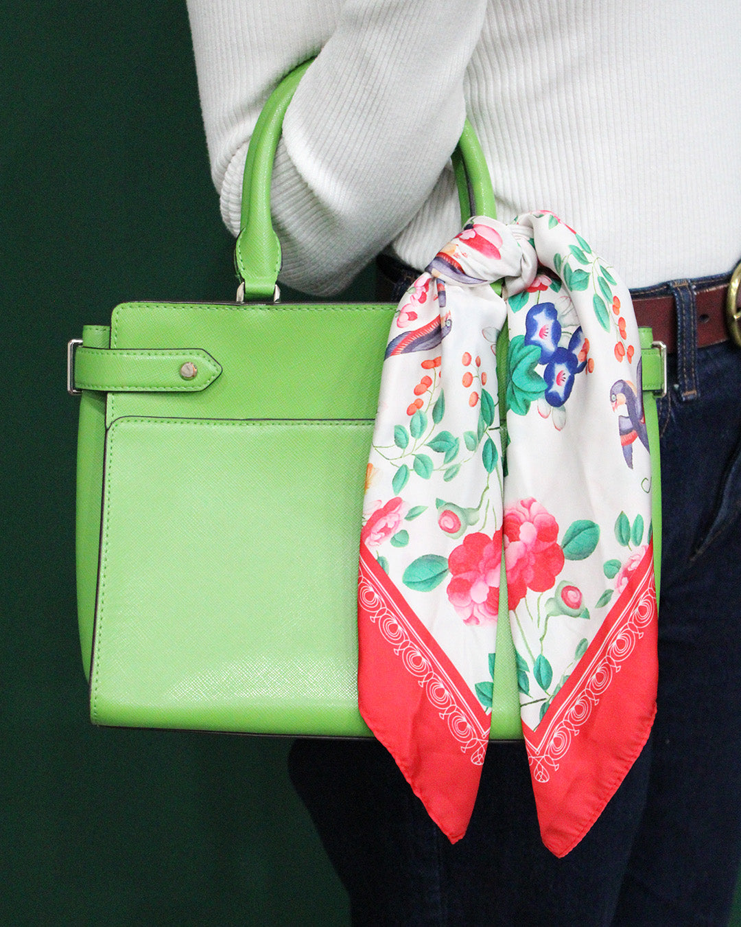 Spring Floral - Silky Scarf