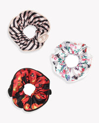 Color-Blocked Statement Scrunchie Trio