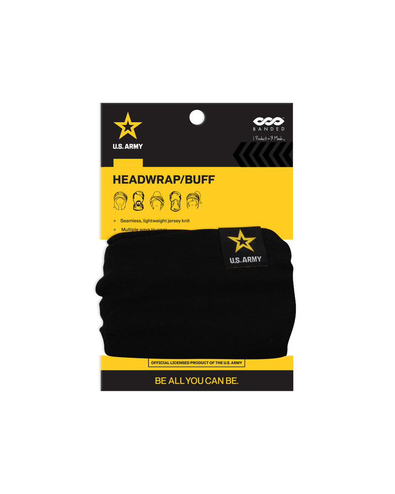 Army Black - Headwrap/Buff | BANDED Hair Accessories