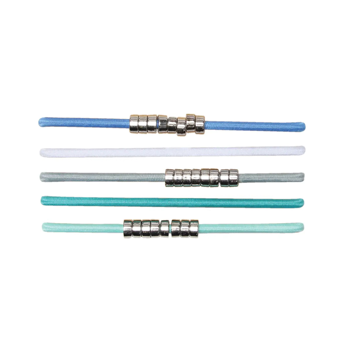 Embellished Hair Ties - 5 Pack