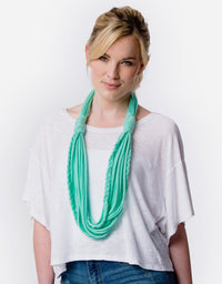 Mint Double Knot Layered Scarf