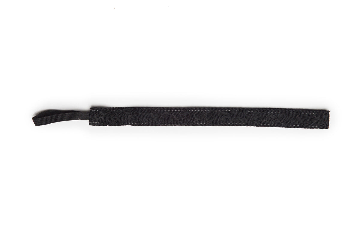 Black Scroll Solid Headband | BANDED Banded