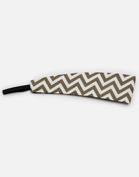 Taupe Chevron - Original Wide Headband