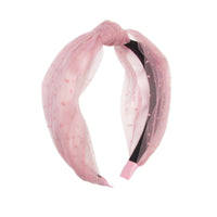 Pink Champagne - Polka Dot Fabric Headband