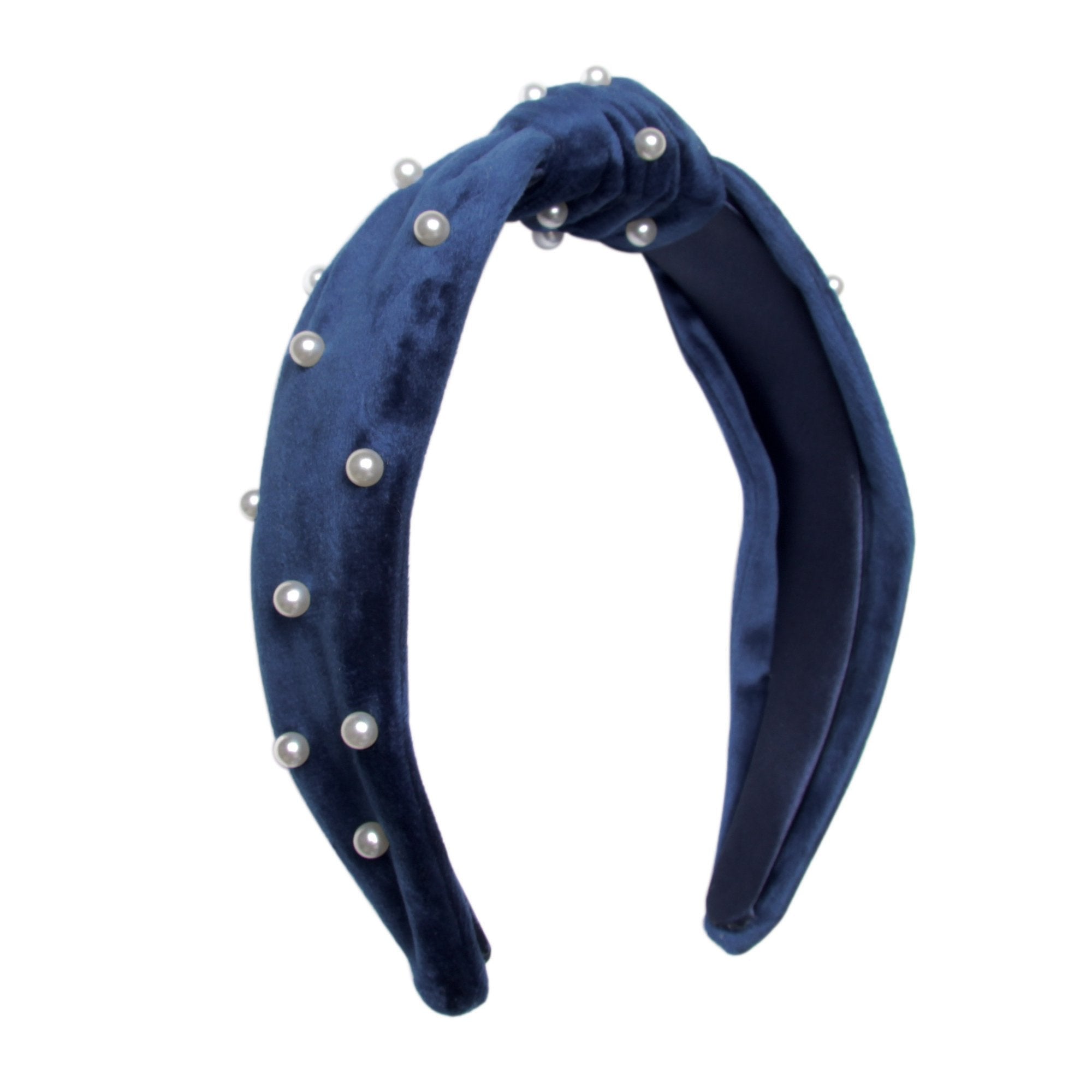 Embellish blue and white authentic beads headband