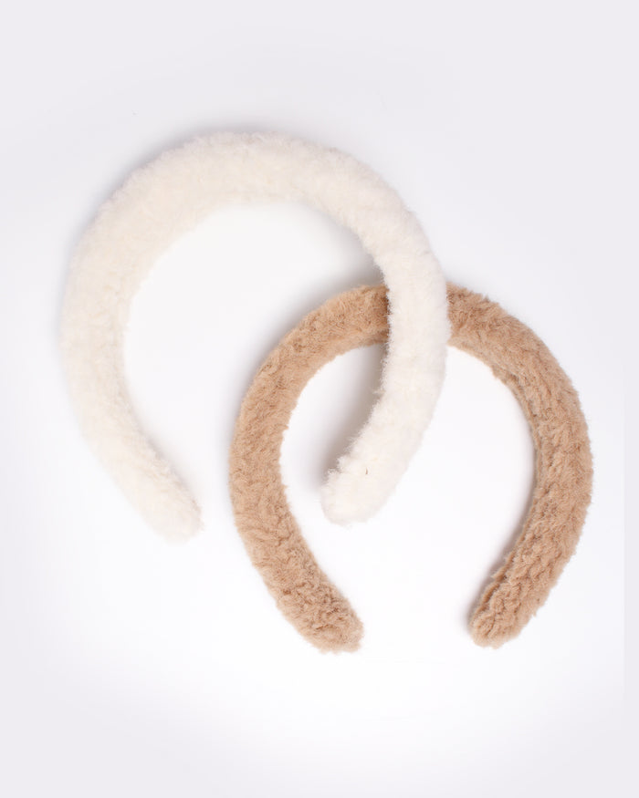 BANDED Women’s Premium Headbands + Hair Accessories Ski Retreat - 2 Pack Teddy Headbands