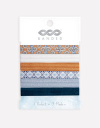 BANDED Women's Hair Accessories - Barcelona Bound - Narrow Hair Tie Packs