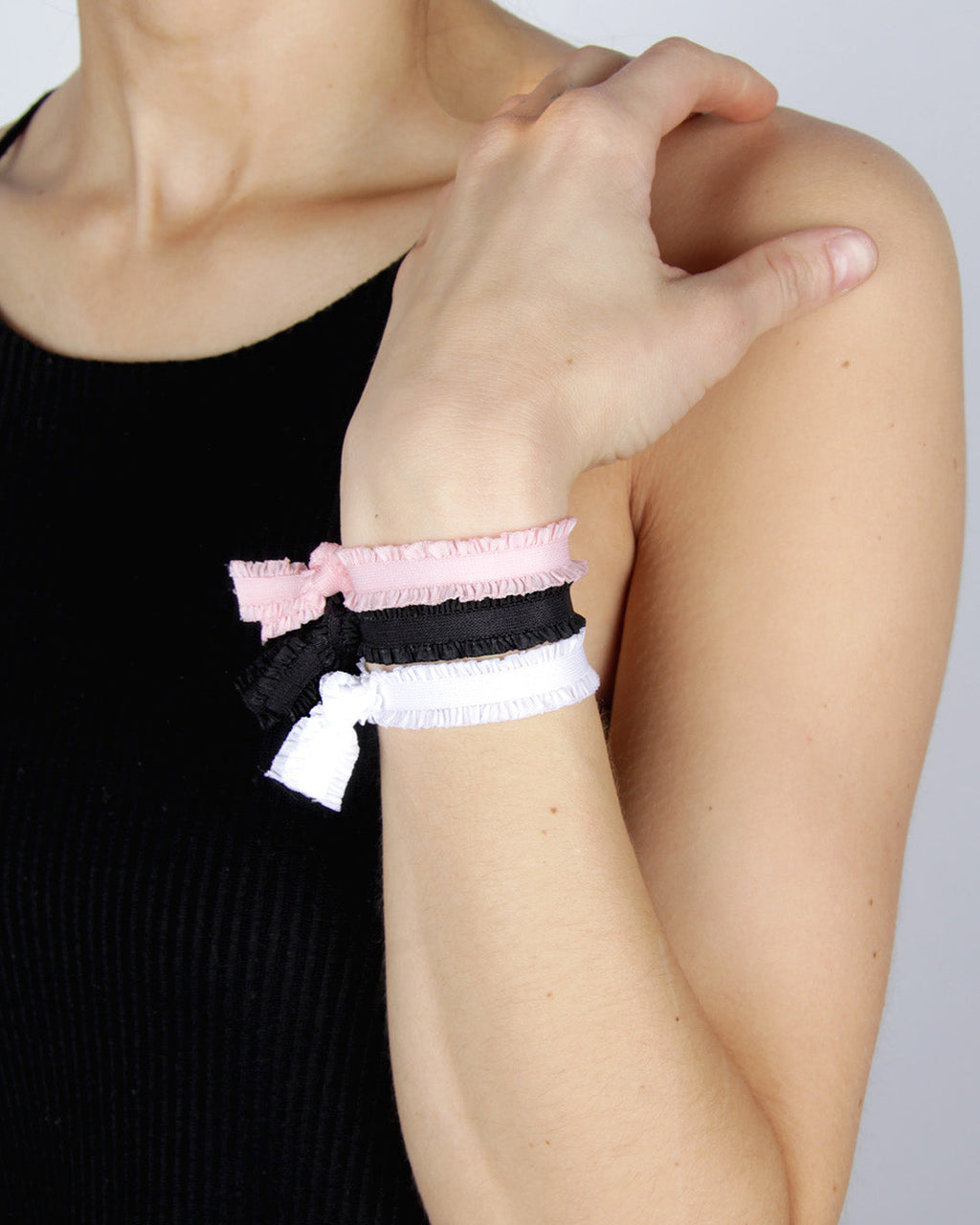 Blush Noir - Shirred Classic Hair Ties