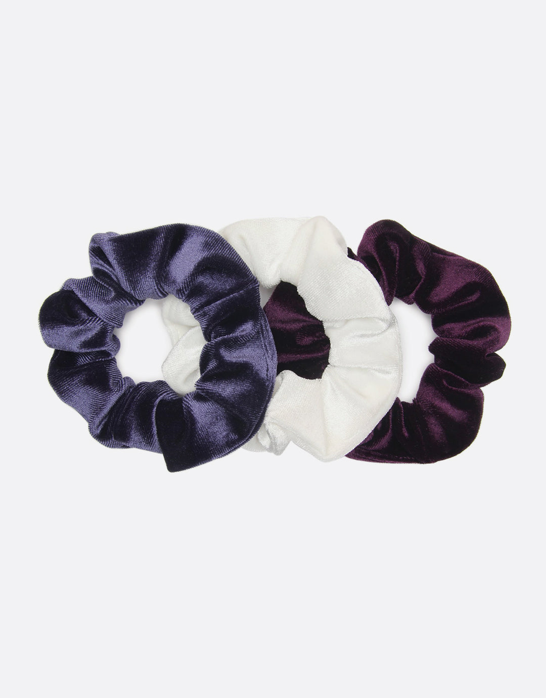 BANDED Women’s Premium Hair Accessories - Giverny - 3 Pack Velvet Scrunchies