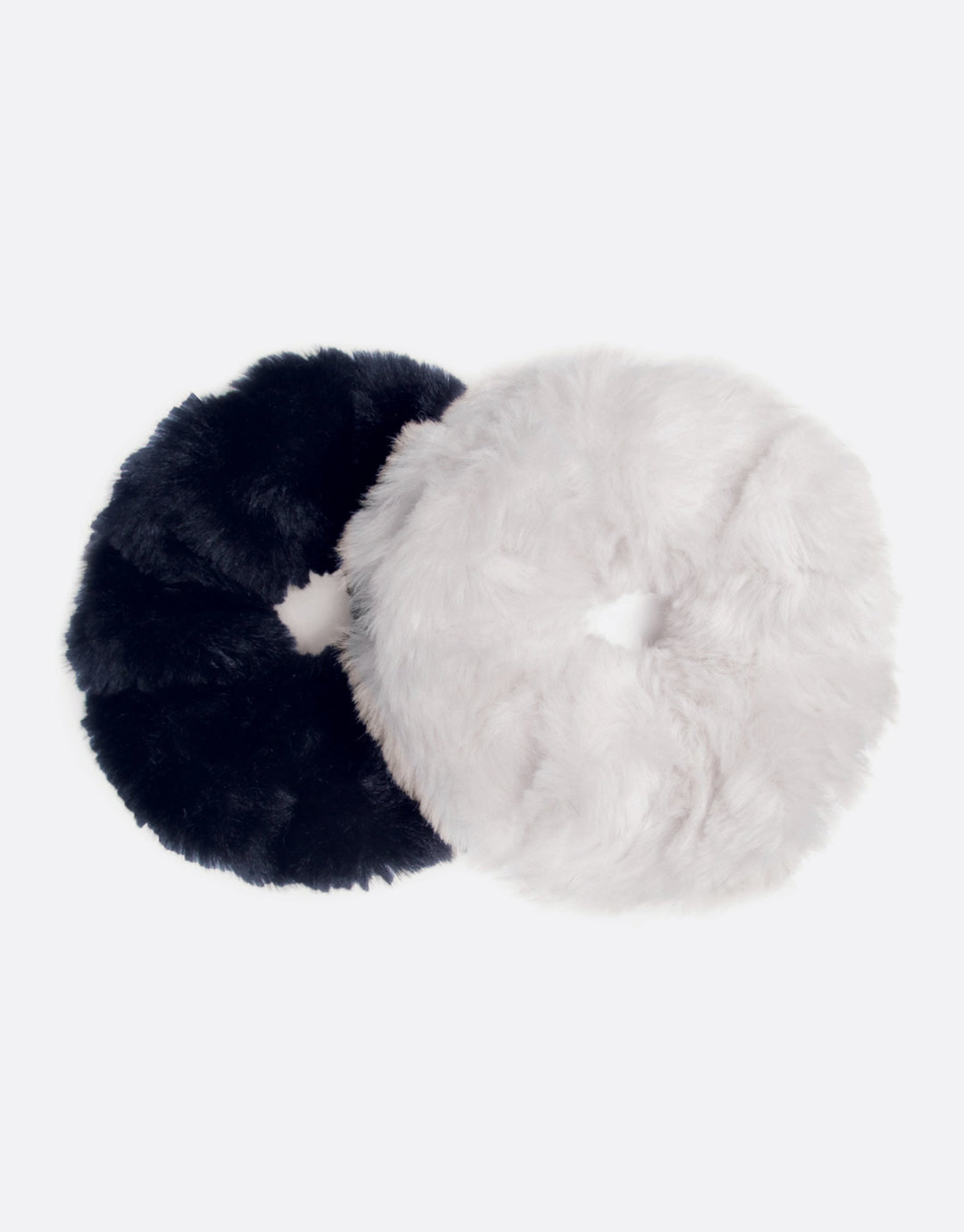 BANDED Women’s Premium Hair Accessories - Stormy Surf - 2 Pack Extra Large Fur Scrunchies