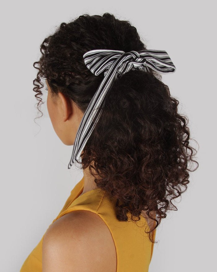 BANDED Women’s Premium Hair Accessories - Red Royal Apartment - 2 Pack Scrunchie Bow ties