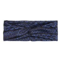 BANDED Women’s Headwraps + Hair Accessories - Blue Brocade - Classic Twist Headwrap