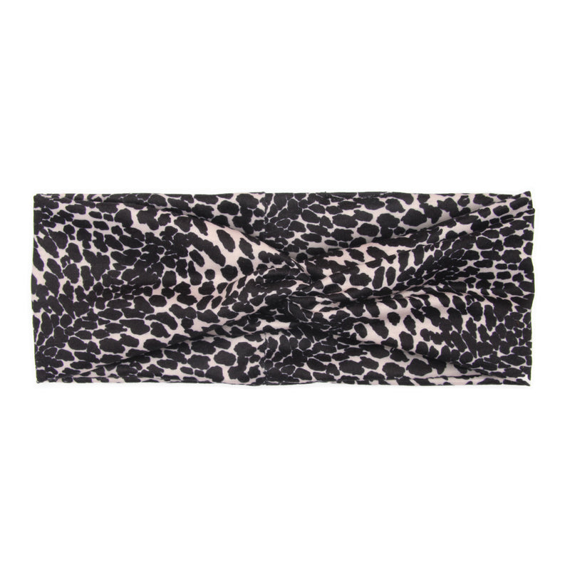 BANDED Women’s Headwraps + Hair Accessories - Leopard Noir - Classic Twist Headwrap