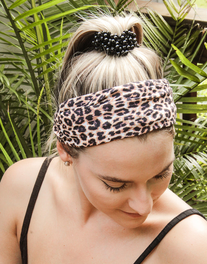 BANDED Women’s Headwraps + Hair Accessories - Classic Leopard - Infinity Headwrap