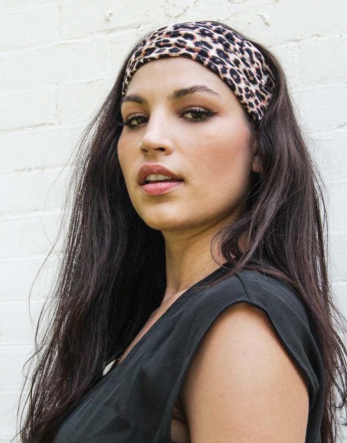 BANDED Women’s Headwraps + Hair Accessories - Classic Leopard - Infinity Headwrap