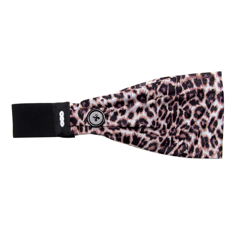 BANDED Women’s Premium Headbands + Hair Accessories - Classic Leopard - Utility Button Headband