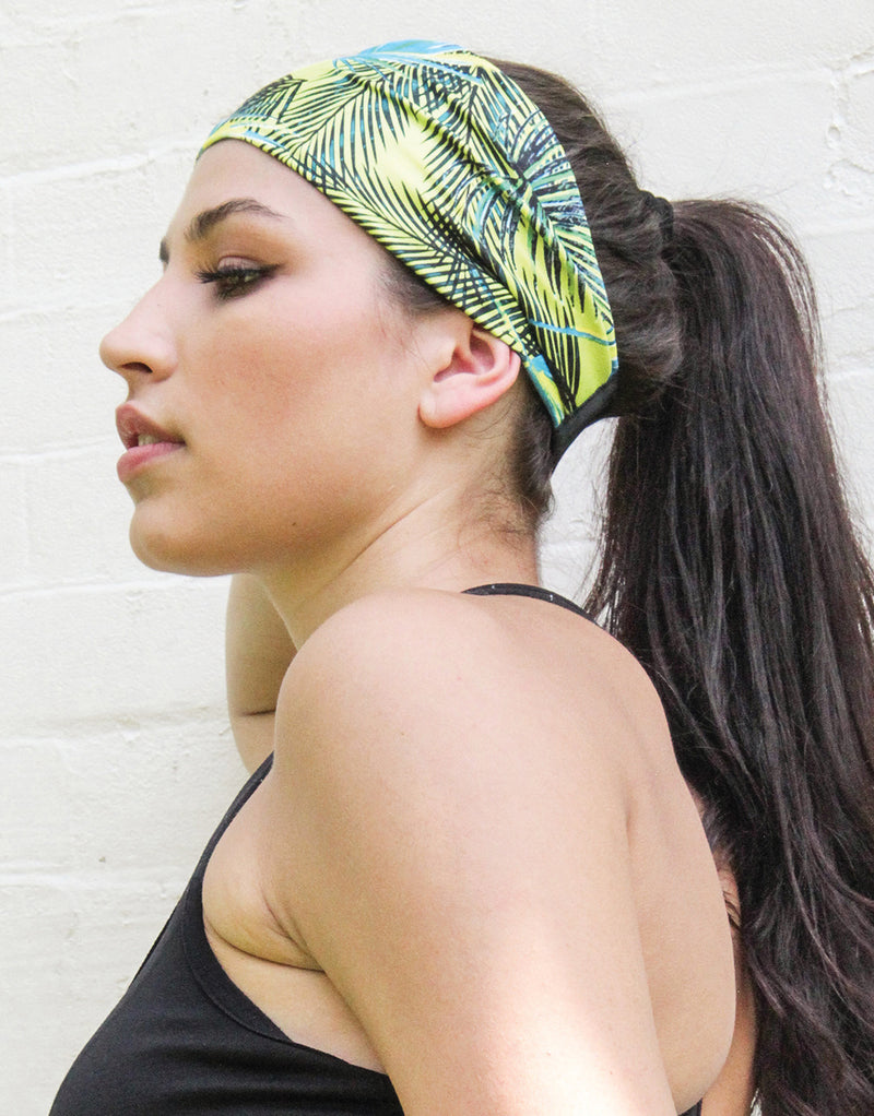 BANDED Women’s Premium Headbands + Hair Accessories - Amalfi Palm - Accelerate Athletic Headband