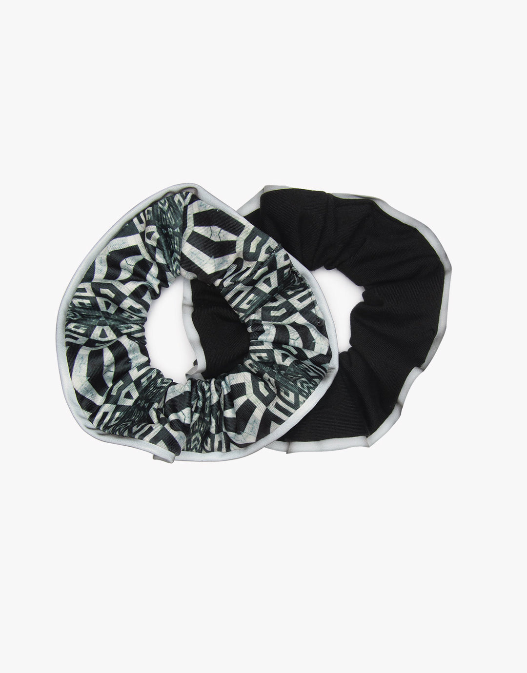 Printed Reflective Athletic Scrunchies