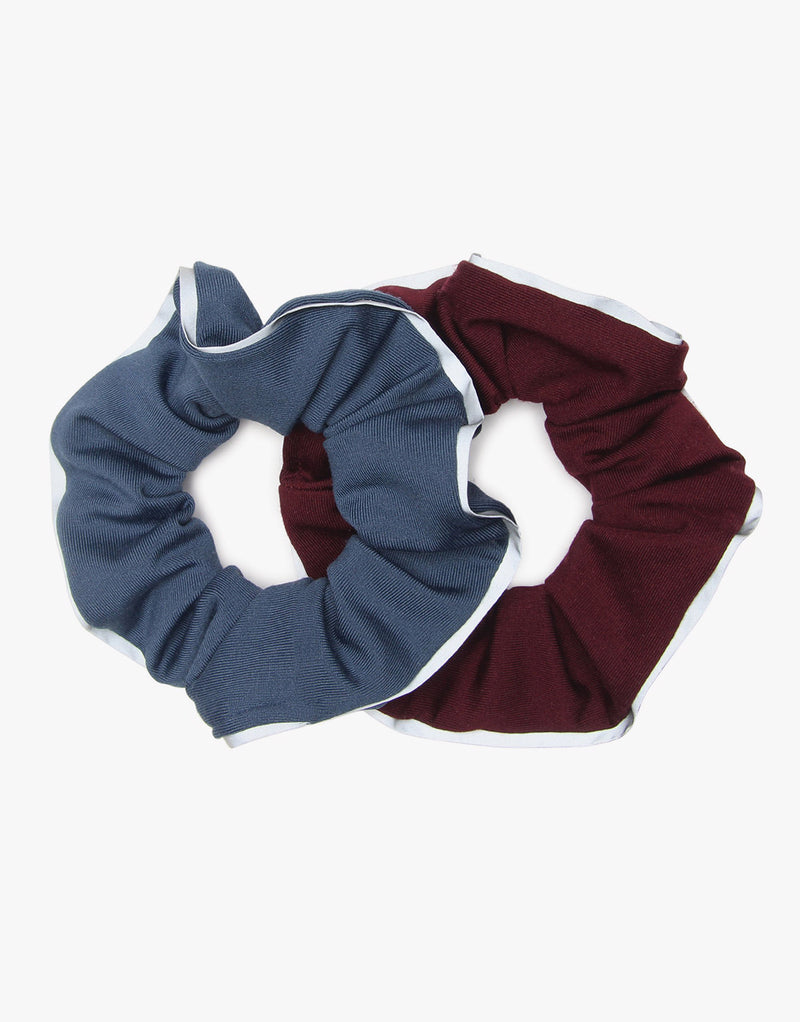 Solid Reflective Athletic Scrunchies