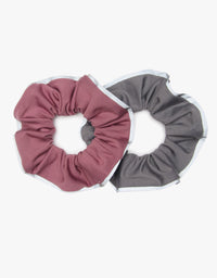 Solid Reflective Athletic Scrunchies