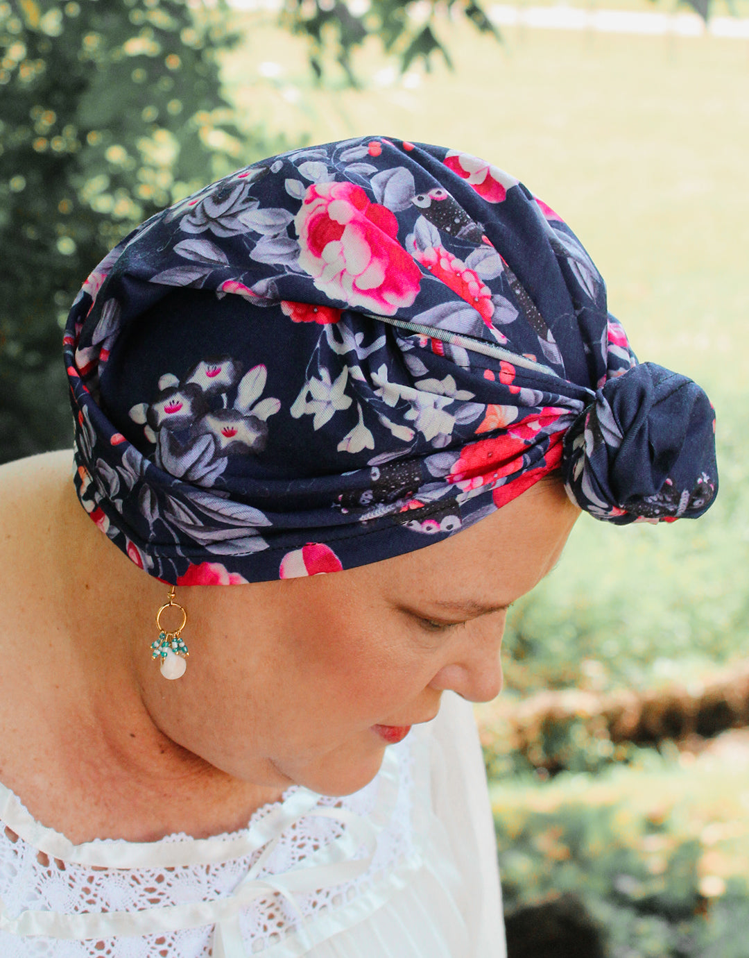 BANDED Women’s Full Coverage Headwraps + Hair Accessories - Blue Royal Apartment - Multi-style Headwrap