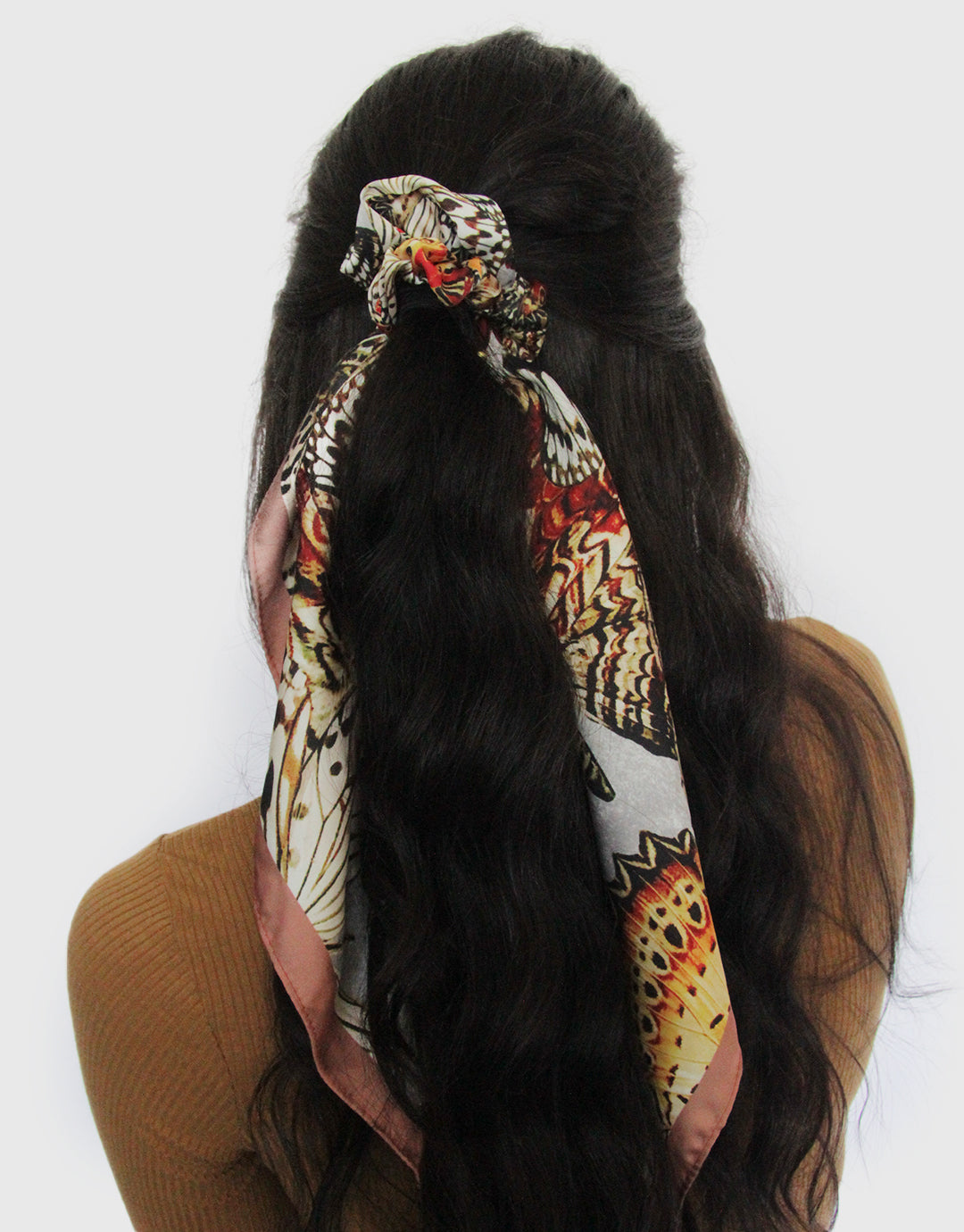 BANDED Women’s Premium Hair Accessories - Winter Butterfly - Scrunchie Bandana
