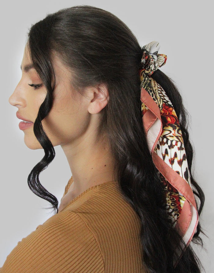 Animal Print Silky Scarf