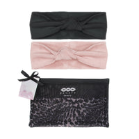 BANDED Women’s Premium Hair Accessories + Gift Sets - Leopard Noir - Headwrap Spa Set