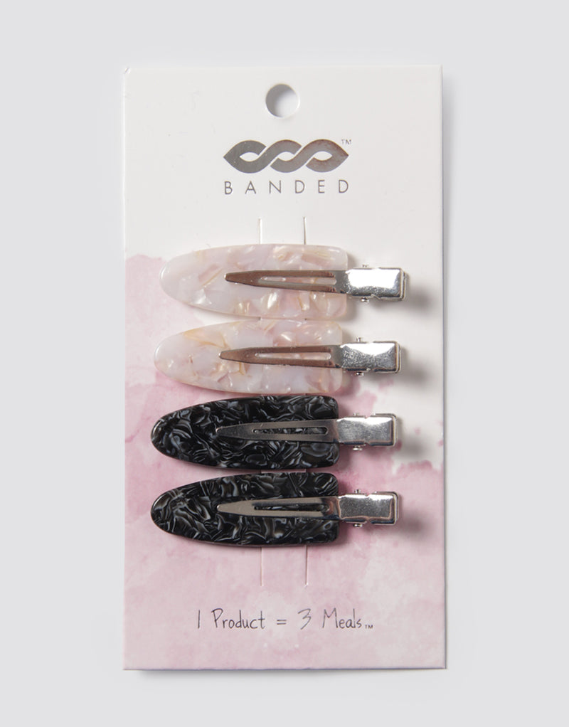 BANDED Women’s Premium Hair Accessories - Paddle Hair Clips