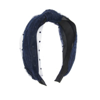 BANDED Women’s Premium Headbands + Hair Accessories - Twilight Polka Dot - Fabric Headband